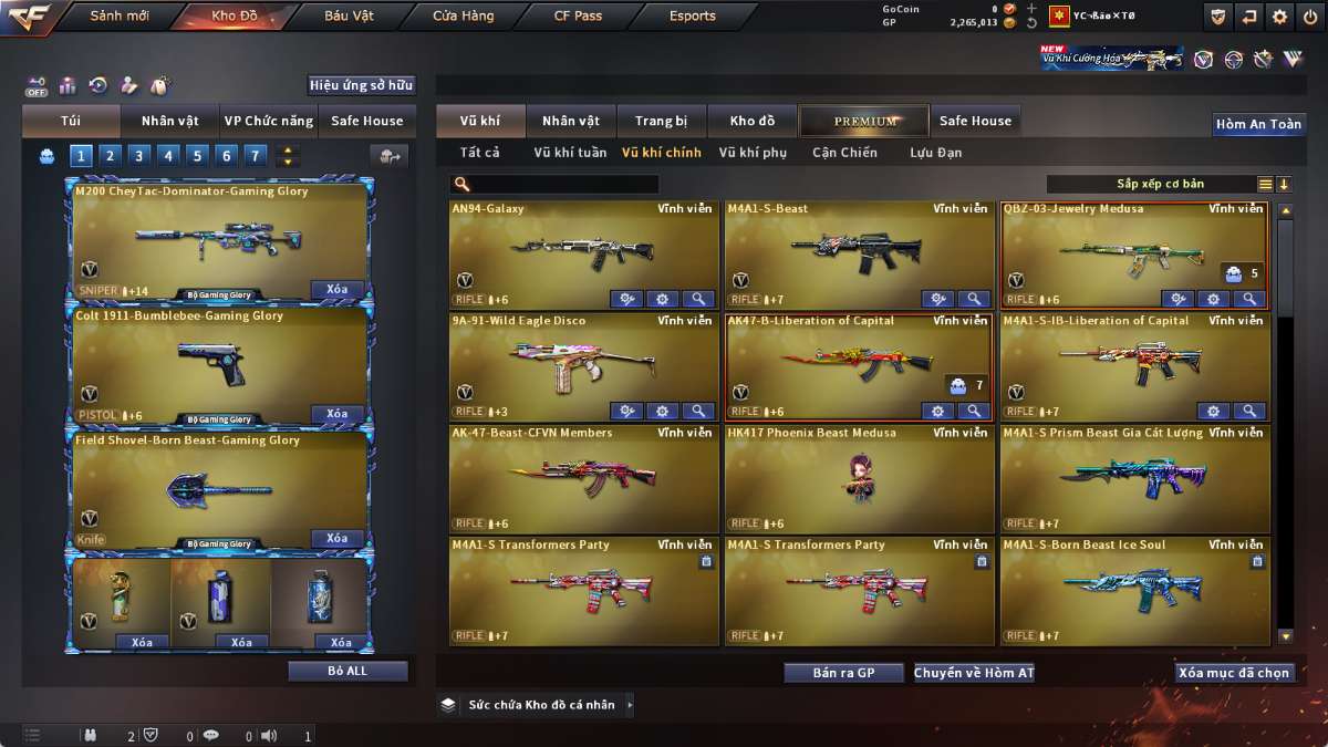 shop acc cf uy tin gia re